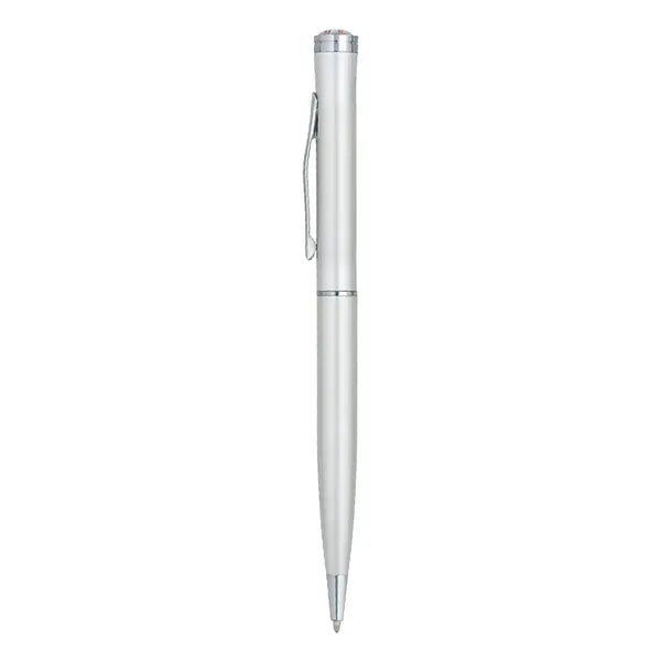 Epoxy Silver Trim Ballpoint Pen