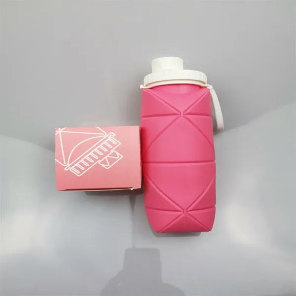 21oz Collapsible Water Silicone Bottle for Travel Sports