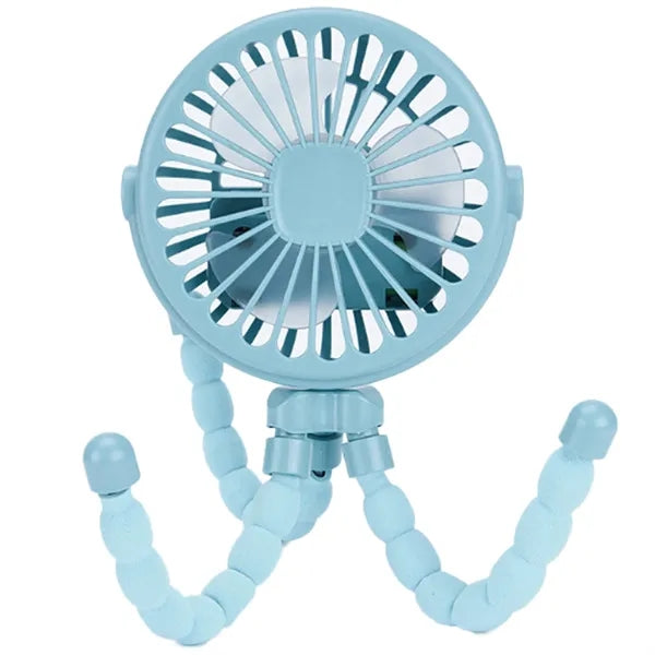 Flexible Tripod Clip On Oscillating Stroller Fan