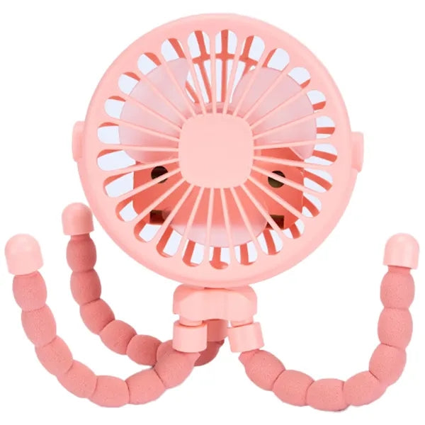 Flexible Tripod Clip On Oscillating Stroller Fan