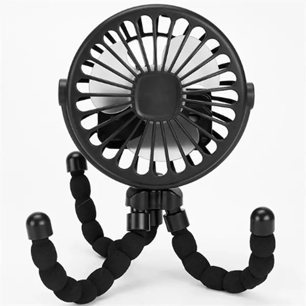 Flexible Tripod Clip On Oscillating Stroller Fan