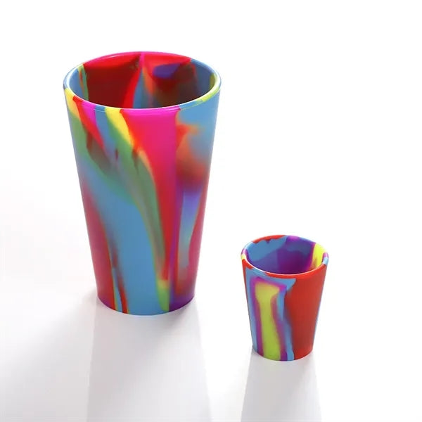 16oz Thick Silicone Beverage Beer Cup Bpa-Free