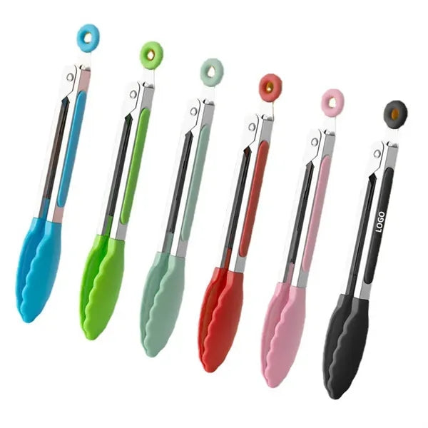 430 Mini Stainless Steel Food Clip Silicone Tong