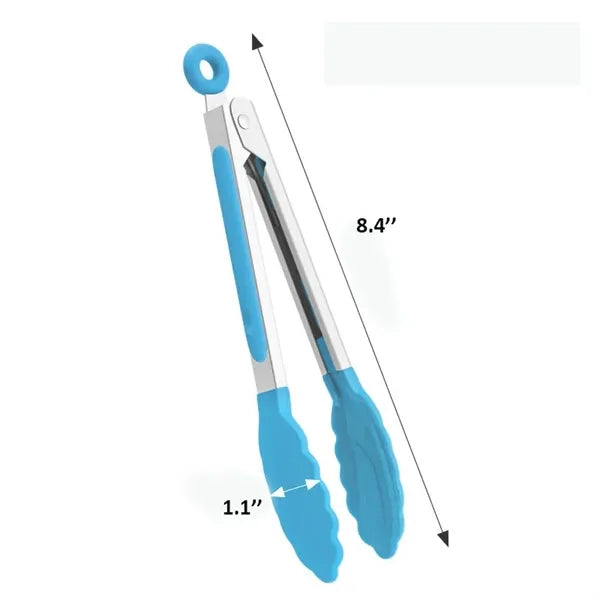 430 Mini Stainless Steel Food Clip Silicone Tong