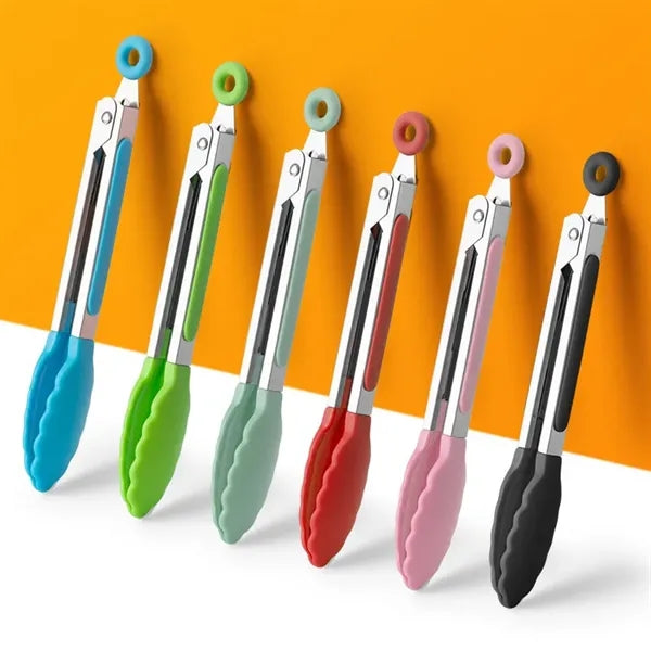 430 Mini Stainless Steel Food Clip Silicone Tong