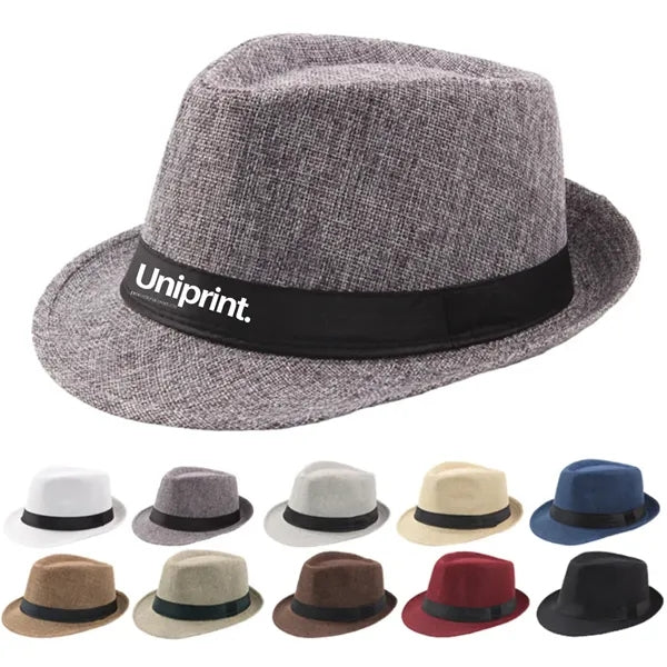 Short Brim Fedora Classic Summer Beach Sun Hat Panama Cap
