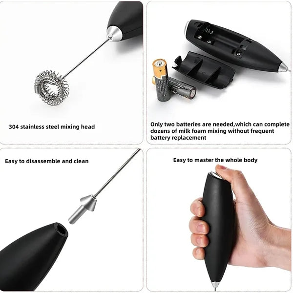 Mini Milk FrotherHandheld WhiskMilk Frothing Stick
