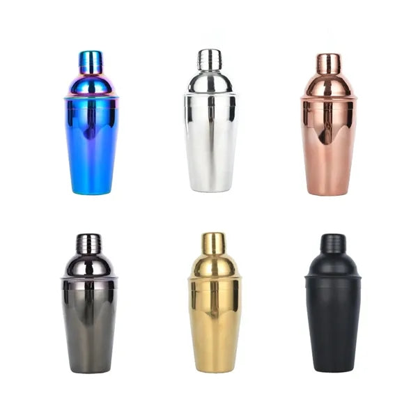 Classic Multicolor Stainless Steel Bar Cocktail Shaker
