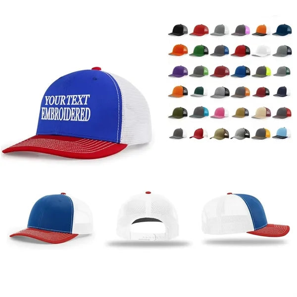 Mesh Embroidered Trucker Hat