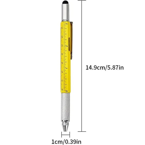 6-in-1 Multifunctional Tech Tool Stylus Ballpoint Pen