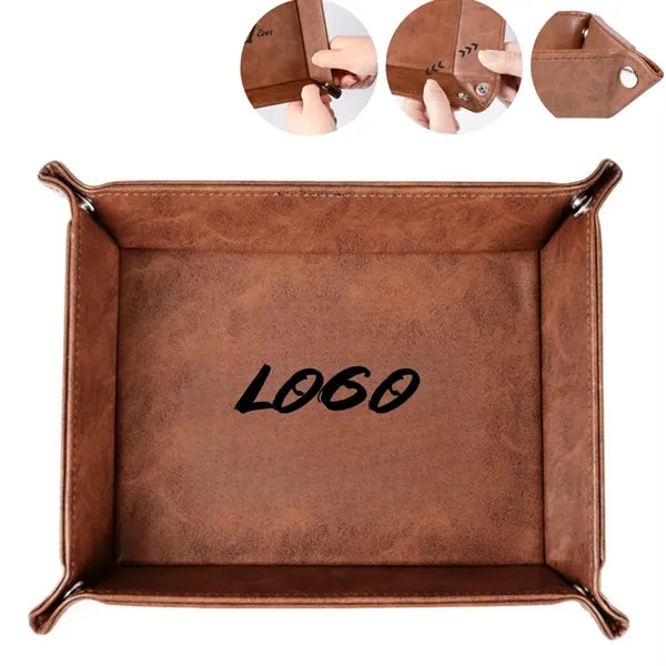 PU Leather Storage Tray Best Father Gift