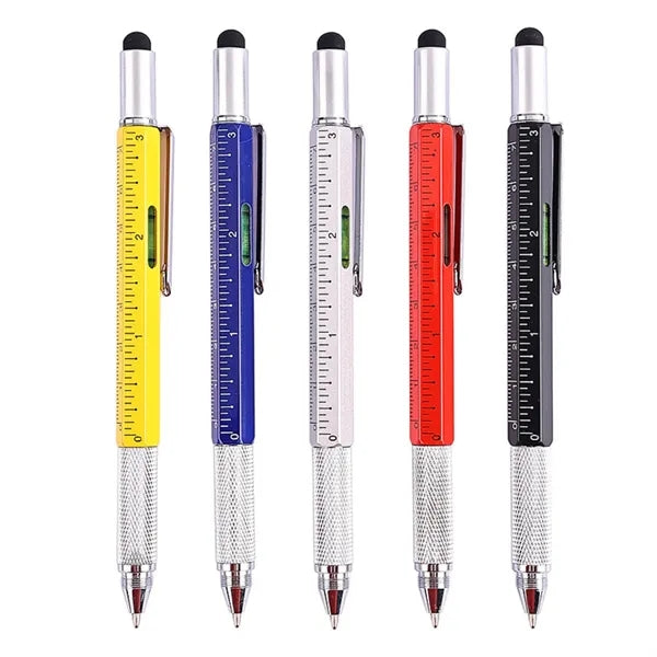 6-in-1 Multifunctional Tech Tool Stylus Ballpoint Pen