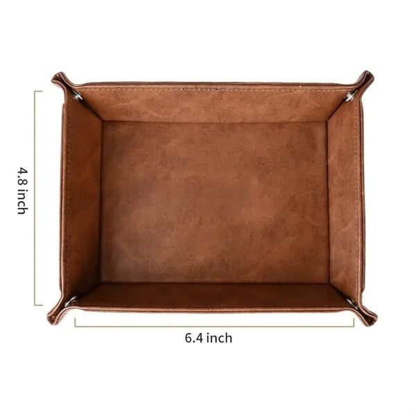 PU Leather Storage Tray Best Father Gift