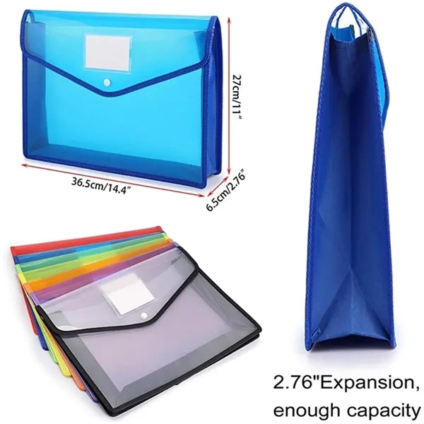 Expandable Envelopes Plastic Document Folder