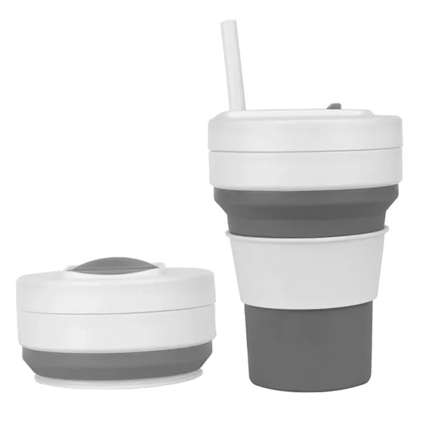 12 Oz Outdoor Silicone Folding Cup