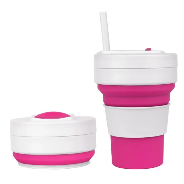12 Oz Outdoor Silicone Folding Cup