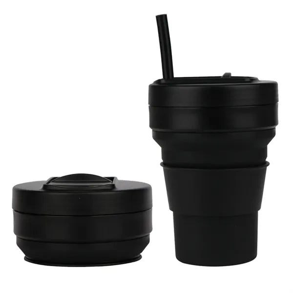 12 Oz Outdoor Silicone Folding Cup