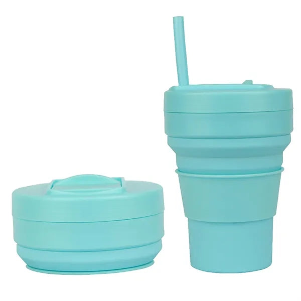 12 Oz Outdoor Silicone Folding Cup