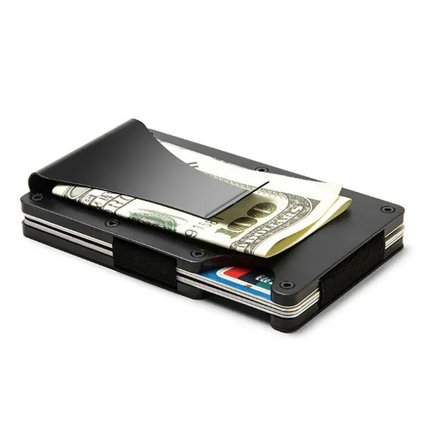 RFID Sleek Carbon Fiber Minimalist Mens Wallet