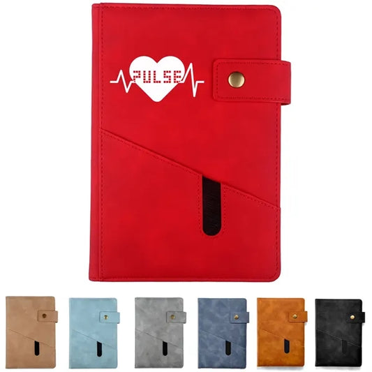 A5 100 Sheets Lined Leather Thicken Business Notebook