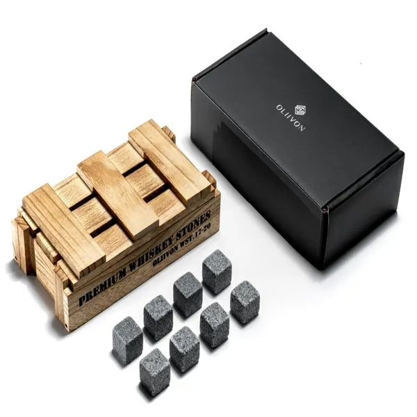 Whisky Natural Granite Ice 8 Stones Gift Box