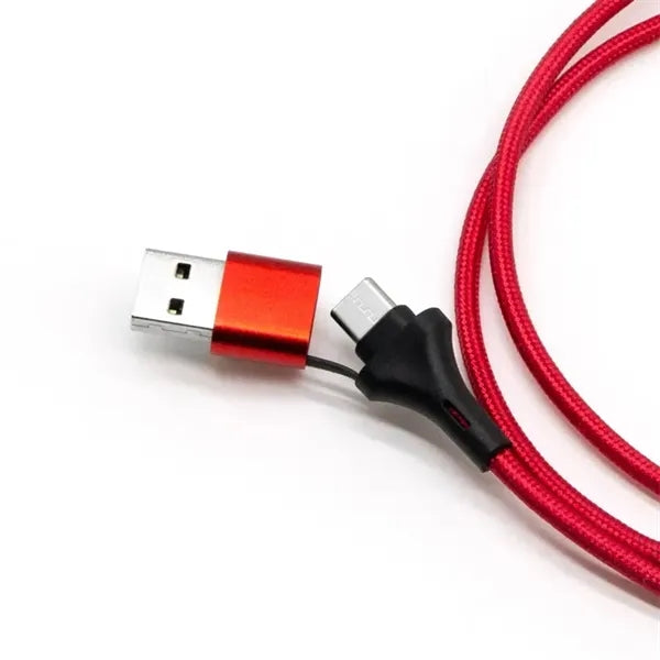 5In1 Multi Nylon Braided Charge Cables For Mobiles