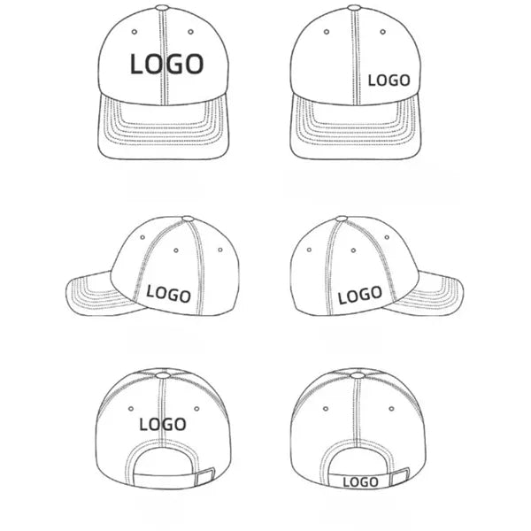 Premium 100% Cotton 6-Panel Caps Trucker Hat