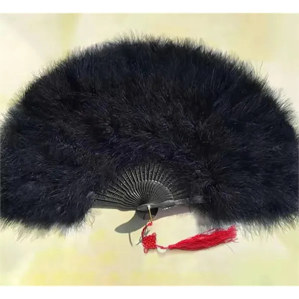 Folding Feather Fan