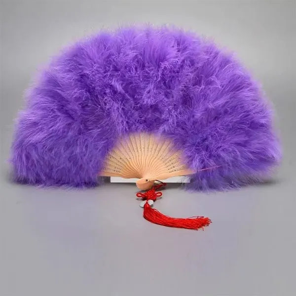 Folding Feather Fan