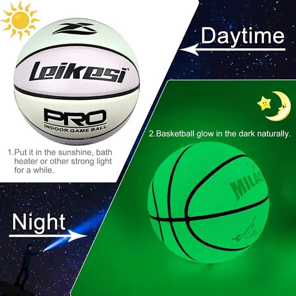 Size 7 Basketball Glow in The Dark Light up for Teenagers
