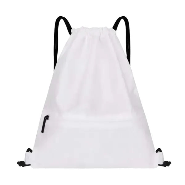Drawstring Backpack with Zipper Pocket