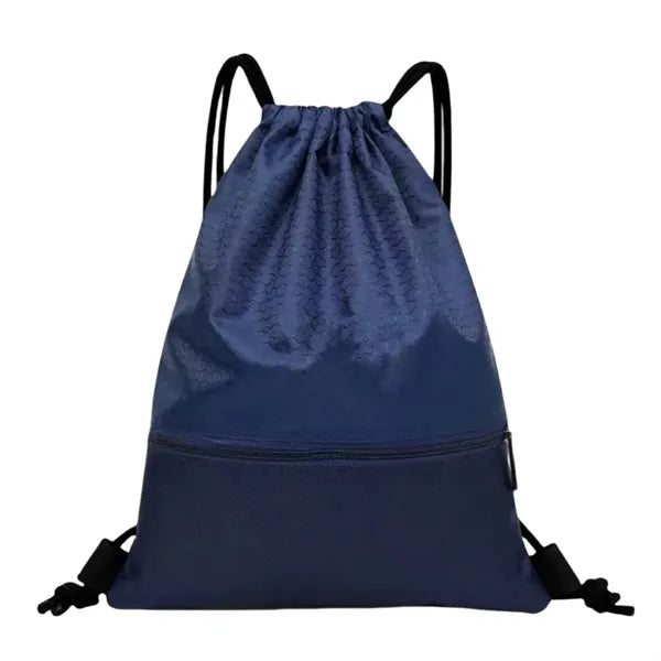 Drawstring Backpack with Zipper Pocket