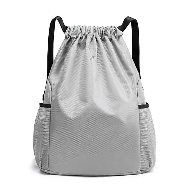 Nylon Drawstring Backpack Sports Gym Bag for Women Men