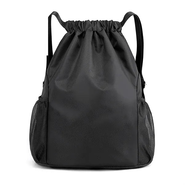 Nylon Drawstring Backpack Sports Gym Bag for Women Men