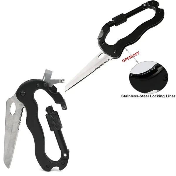 Multitool Keychain Carabiner Clips