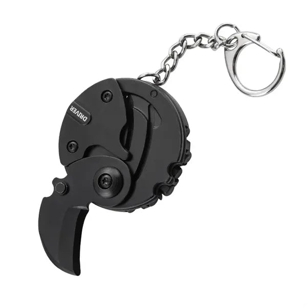 Coin-shape Folding Keychain Knife