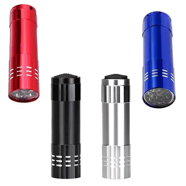 Aluminum Alloy 9 LED Flashlight