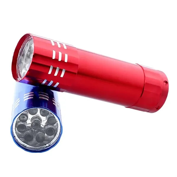 Aluminum Alloy 9 LED Flashlight