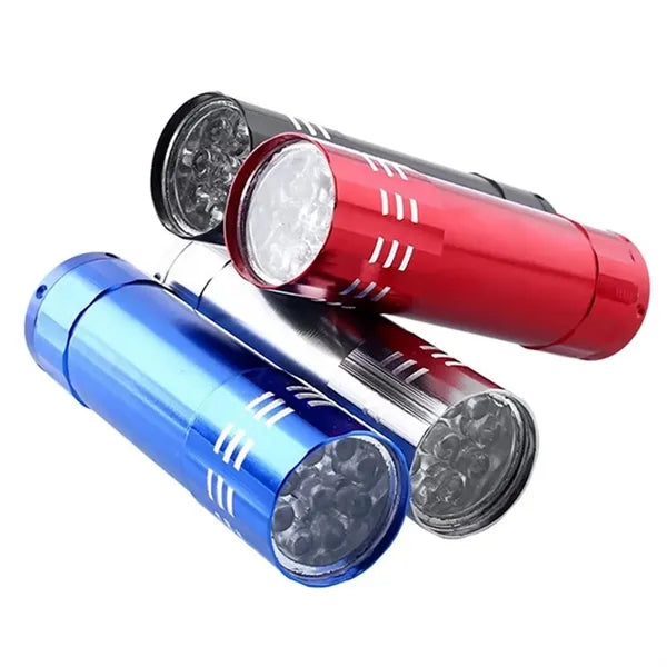 Aluminum Alloy 9 LED Flashlight