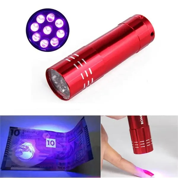Aluminum Alloy 9 LED Flashlight
