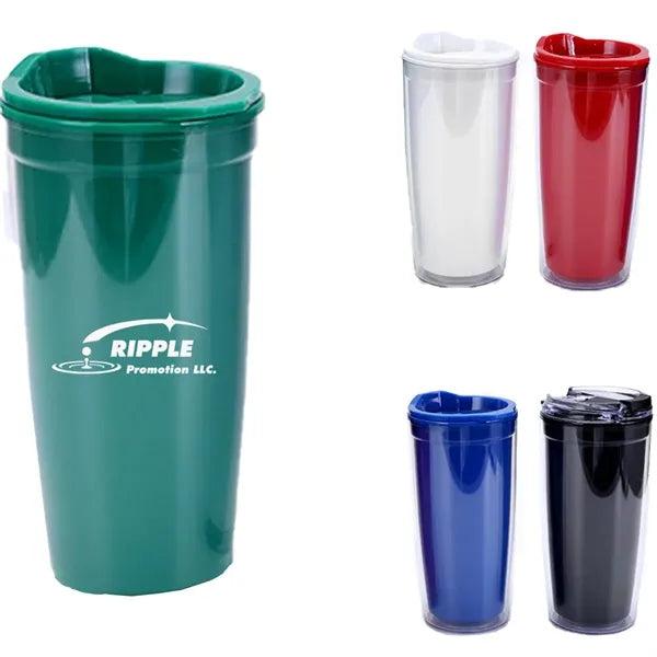 21 Oz. Double-Layer Plastic Large Capacity Water Cup