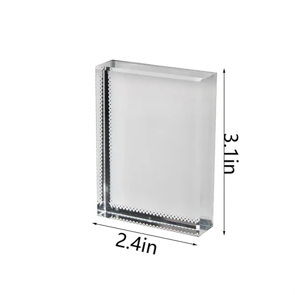 Crystal Photo Frame Blank Square Cube