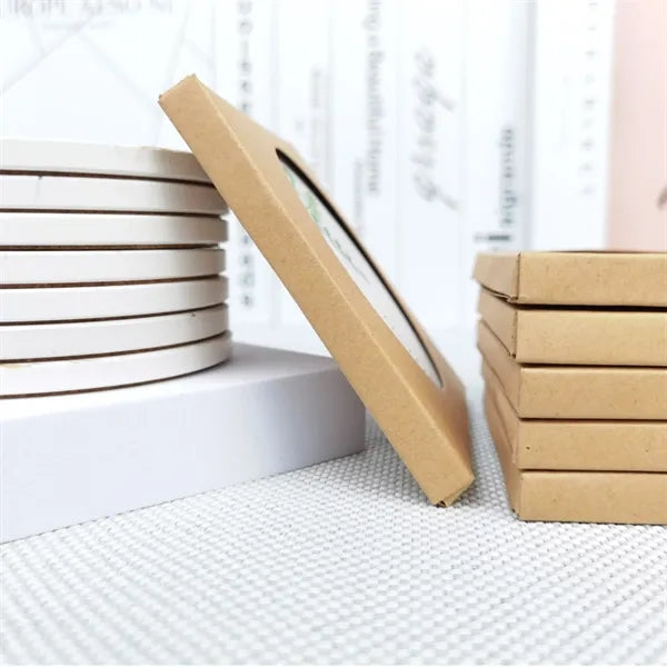 Ceramic Coaster Cork Pad Table Decoration
