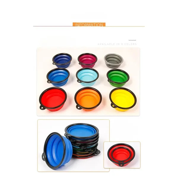 Folding dog bowl