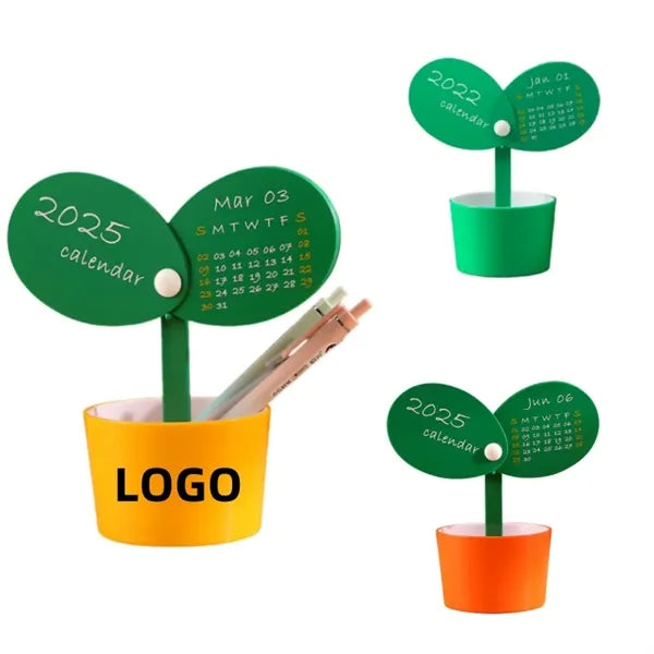 2025 Flower Pot Desk Calendar