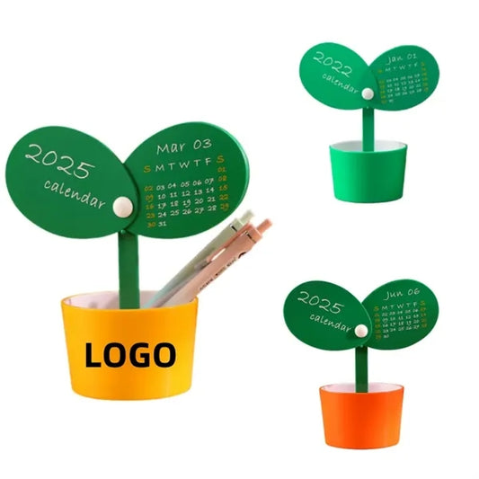 2025 Flower Pot Desk Calendar