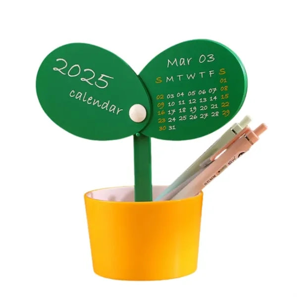2025 Flower Pot Desk Calendar