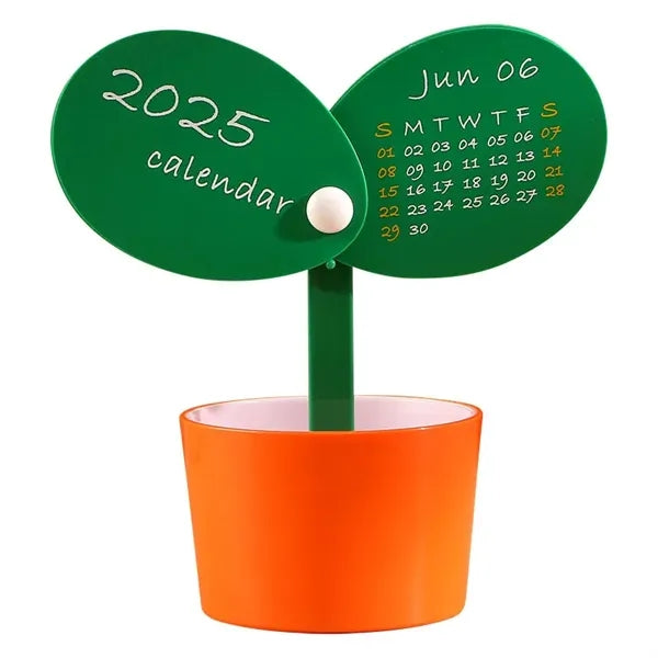 2025 Flower Pot Desk Calendar