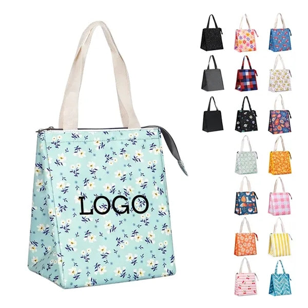 Handheld Aluminum Film Insulated Bag Lunchbox WIth Zipper