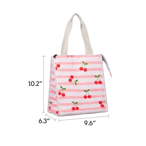Handheld Aluminum Film Insulated Bag Lunchbox WIth Zipper